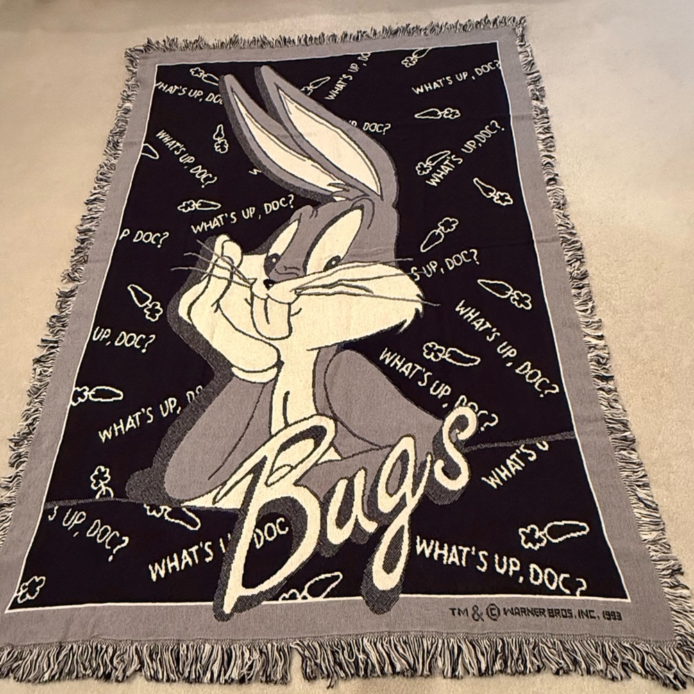 Bugs Bunny Throw Blanket NWOT